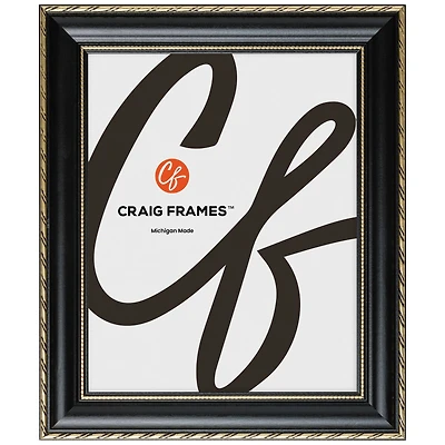 Craig Frames Victoria Black and Gold Picture Frame