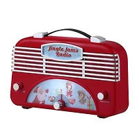 6" Red Retro Jingle Jams Radio