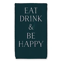 Eat Drink & Be Happy Tea Towel Set