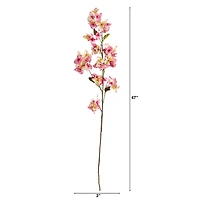 47" Light Pink Bougainvillea Flower Stems, 3ct.