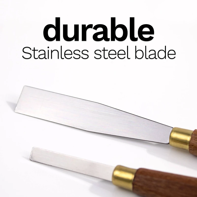 DAS® Steel with Wood Handle Spatula Clay Modeling Tool Set