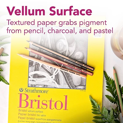 Strathmore® 300 Series Bristol Vellum Surface Pad, 22" x 30"