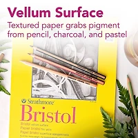 Strathmore® 300 Series Bristol Vellum Surface Pad, 22" x 30"