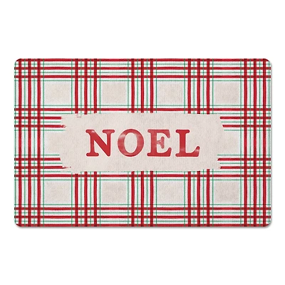 Noel Plaid Floor Mat