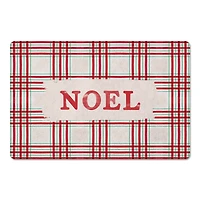Noel Plaid Floor Mat