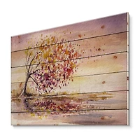 Designart - Yellow and Orange Autumn Tree
