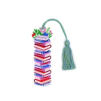 4" Bookish Acrylic Bookmark with Tassel by Fab Finds