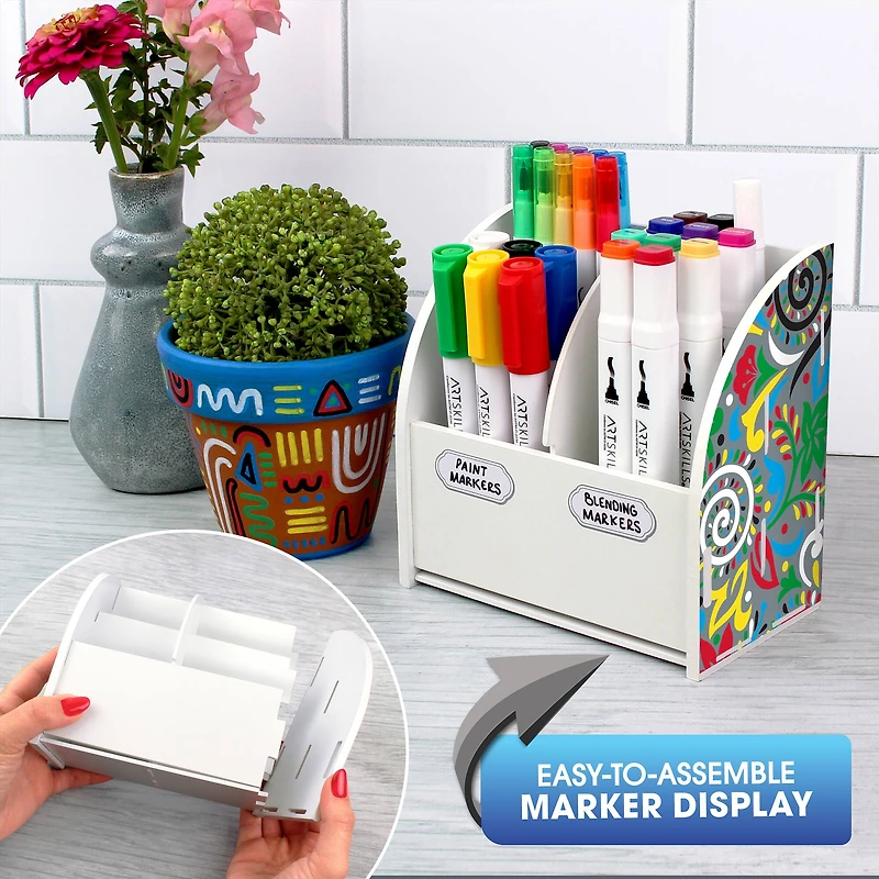 ArtSkills® Art Marker Variety Set with Marker Display