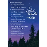 The Greatest Parents On Earth Organic Brights Plaque with Easel