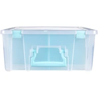 ArtBin® Aqua Super Satchel™ Double Deep Storage Bin with Dividers