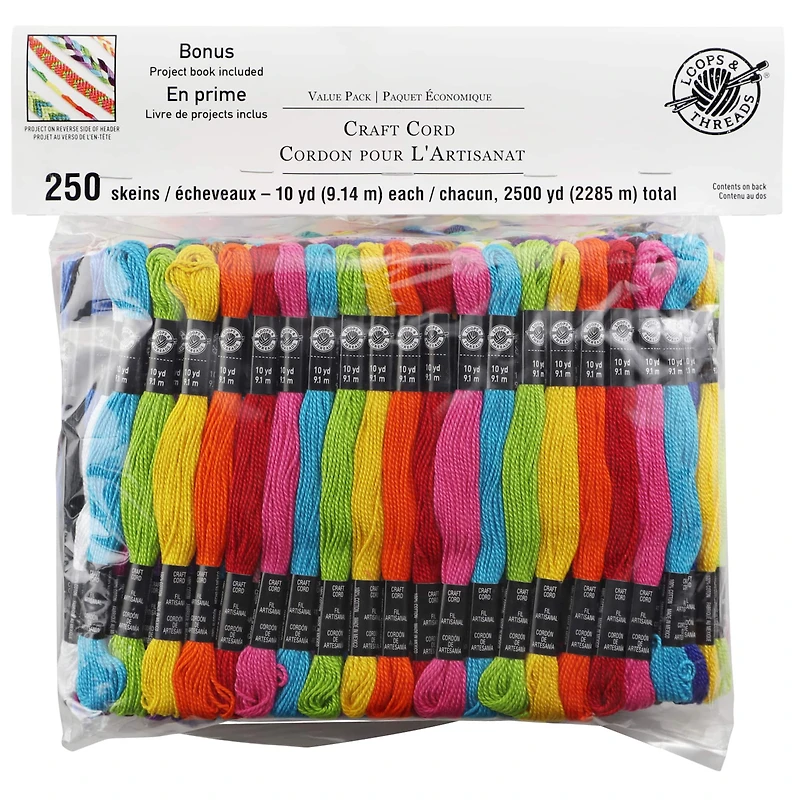 6 Pack: Craft Cord Value Pack by Loops & Threads®