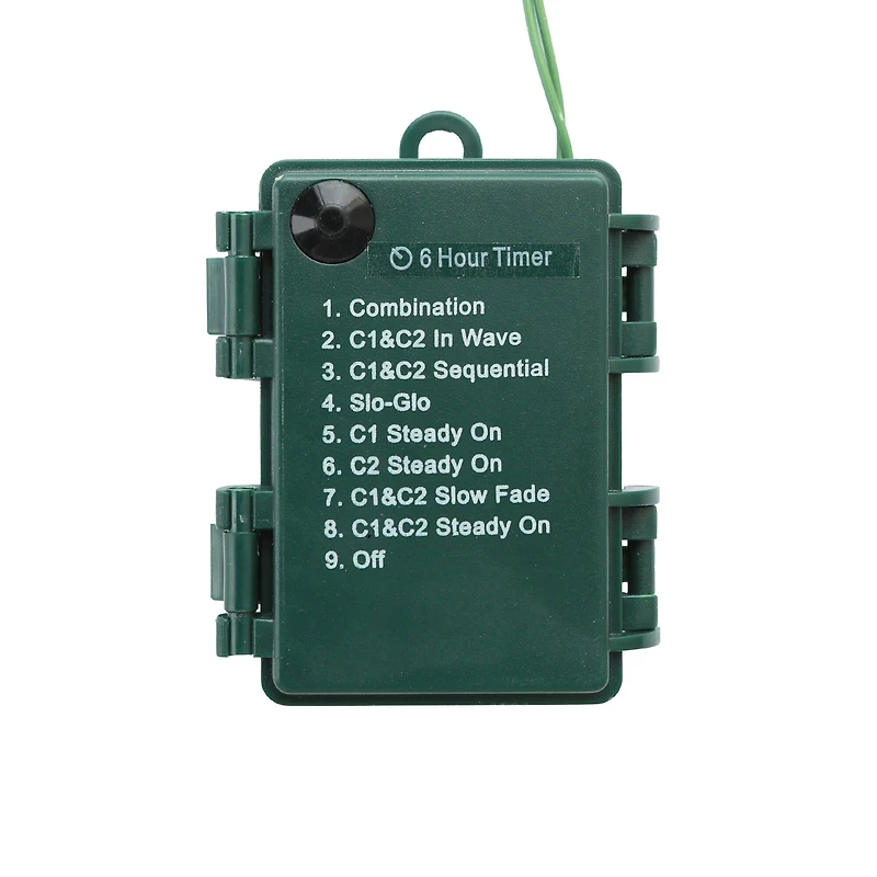 Glitzhome® 9ft. Pre-Lit Greenery Christmas Garlands with LED Light Timers, 2ct.