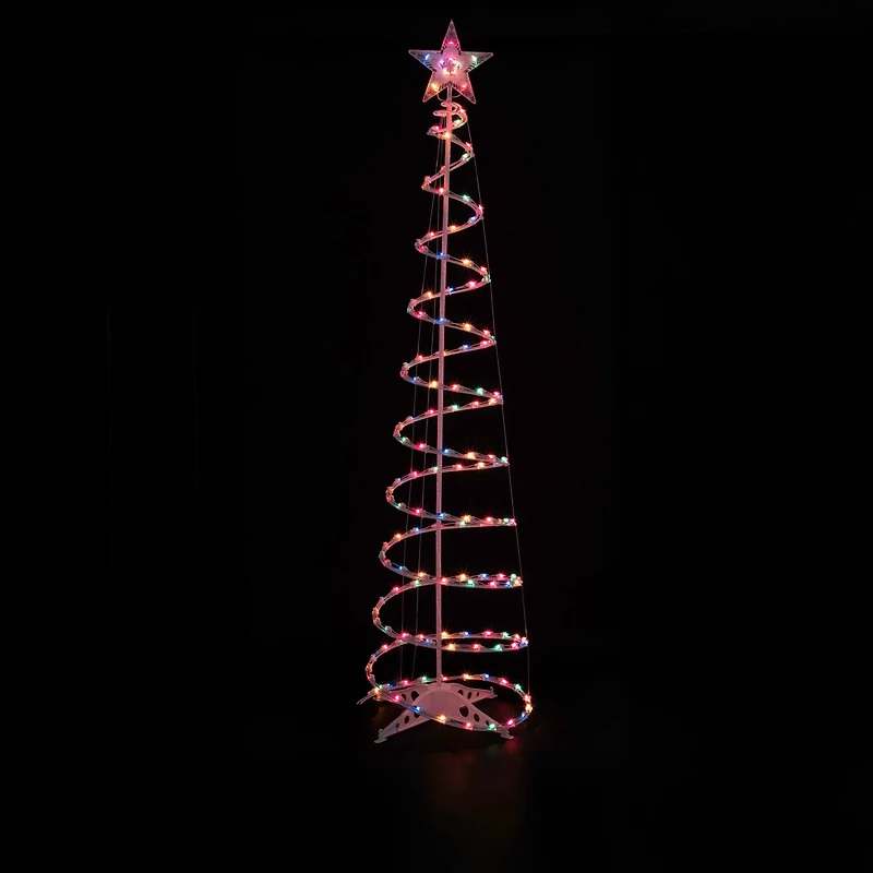 3ft., 4ft., & 6ft. Pre-Lit Spiral Artificial Christmas Tree Set