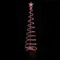 3ft., 4ft., & 6ft. Pre-Lit Spiral Artificial Christmas Tree Set