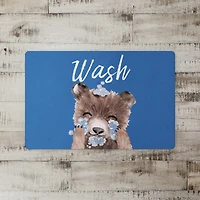 18" x 27" Bear Washing Face Floor Mat