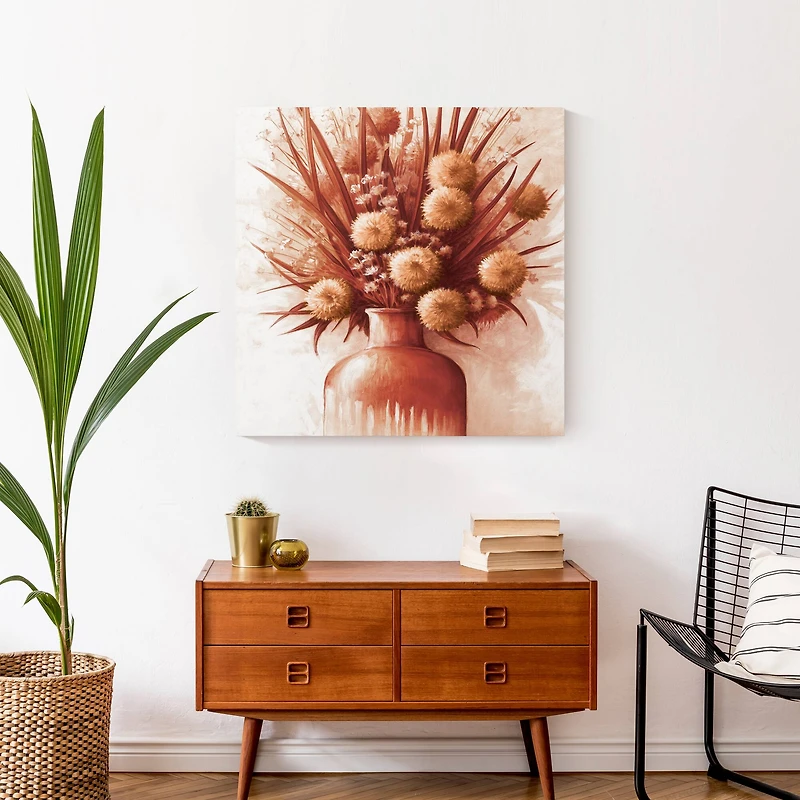Terracotta Bouquet Canvas Wall Art