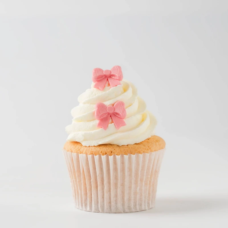 PME Cake Sweet Street® Pink Shimmer Bows Icing Decorations