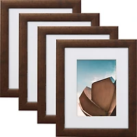 Craig Frames 4 Pack: Contemporary Rustic Copper Picture Frame with Mat