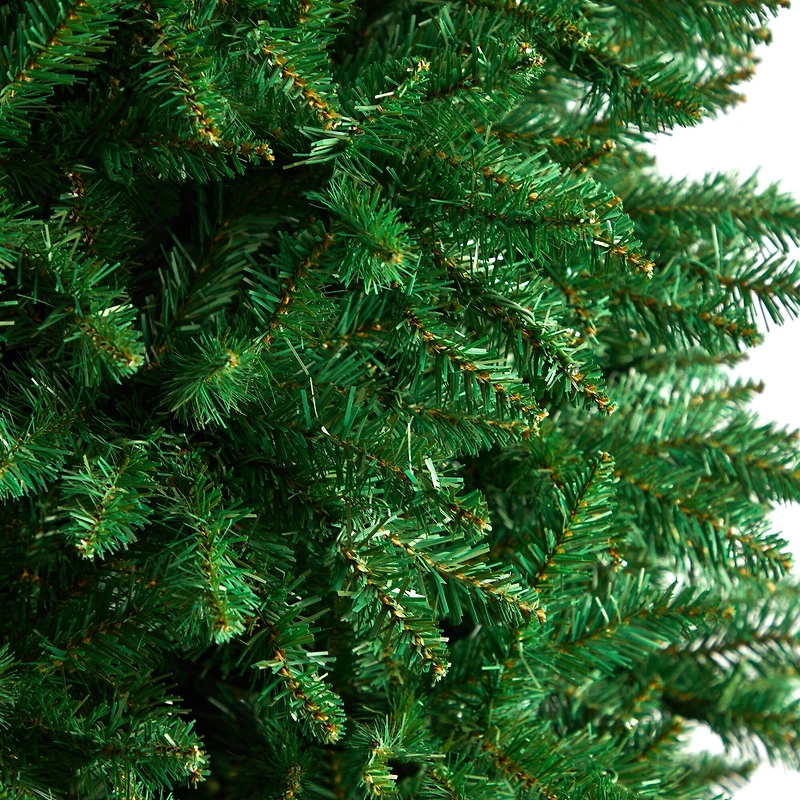 12ft. Unlit Slim Green Mountain Pine Artificial Christmas Tree