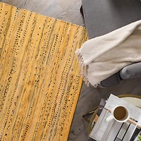 DII® Multi Mustard Rag Rug, 20" x 31.5"