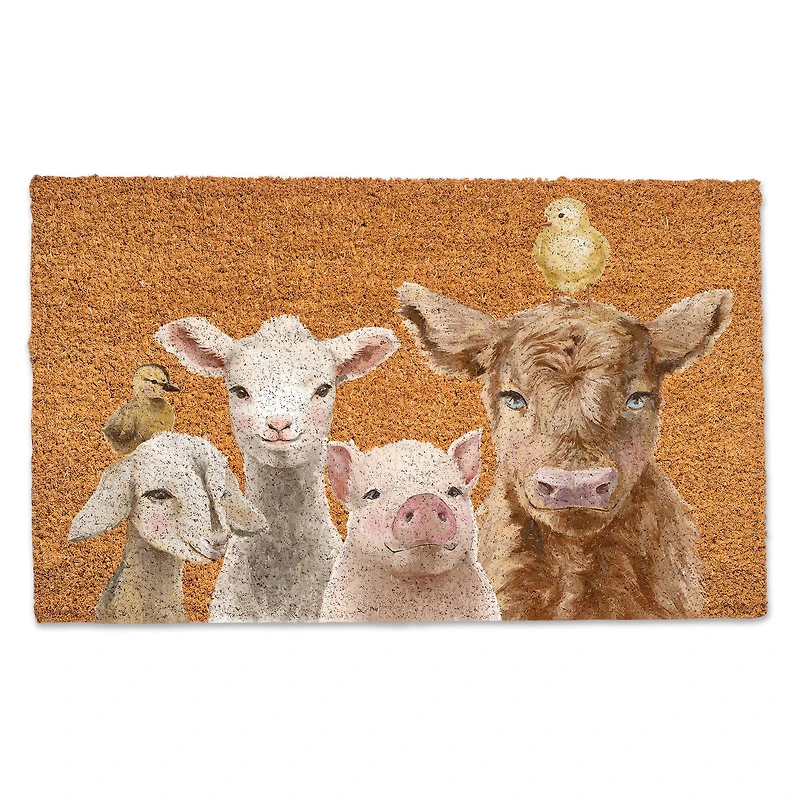 Baby Farm Animals Doormat