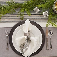 DII® 20" x 20" Fringed Striped Napkins