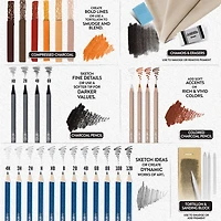 ArtSkills® Premium Sketch Kit With Pencils & Charcoal