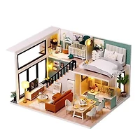 Wizardi Miniature Roombox: House by the Sea Dollhouse Kit
