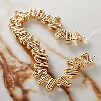 Gold Alphabet Metal Beads by Bead Landing™