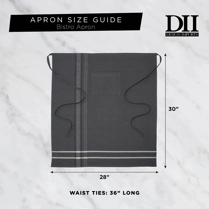 DII® Solid Chambray Bistro Apron