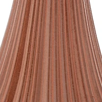 Rust Ceramic Modern Vase, 20" x 8" x 8"