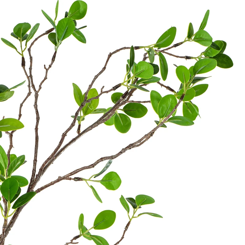 6ft. Potted Artificial Milan Leaf Tree