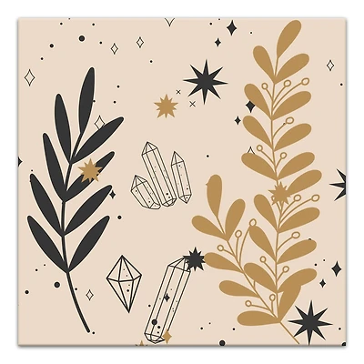 Leaf Crystals 7 24" x 24" Canvas Wall Art