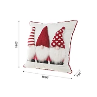 Glitzhome® 3D Heavy Knitted Gnome Pillow