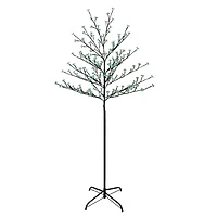 6ft. Green LED Cherry Blossom Flower Artificial Tree