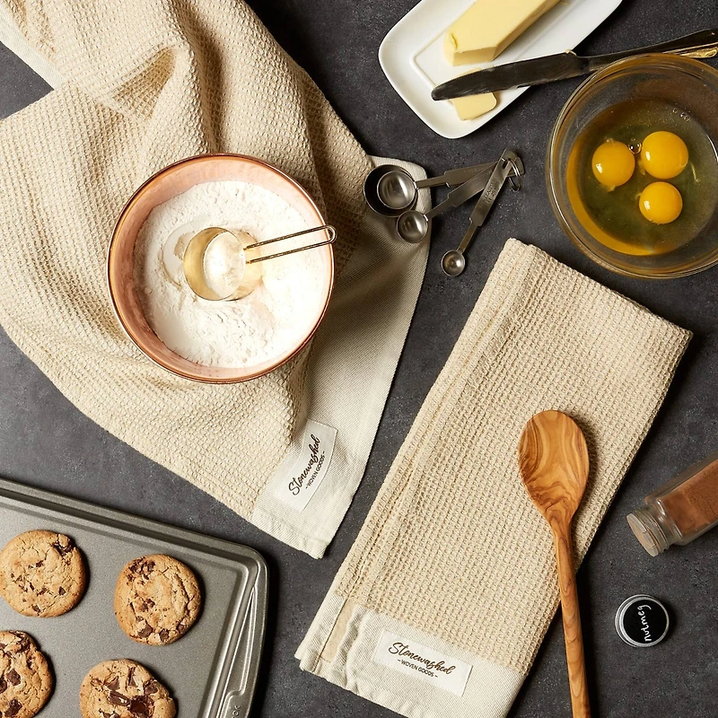 DII® Pebble Washed Waffle Woven Dishtowel, 2ct.