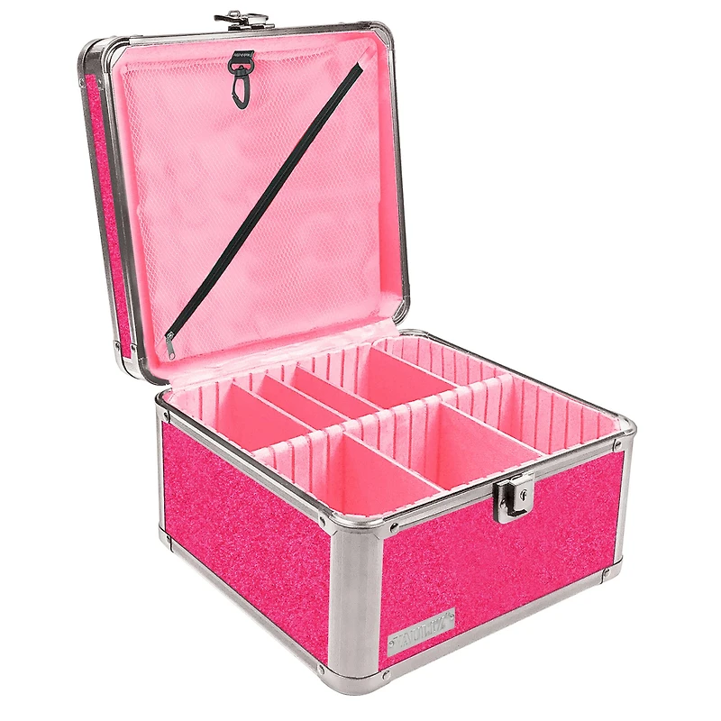 Vaultz Pink Bling Divided Storage Box