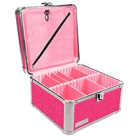 Vaultz Pink Bling Divided Storage Box