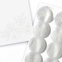 12 Packs: 10 ct. (120 total) 5" x 7" Floral Foil Invite Card Set by Recollections™