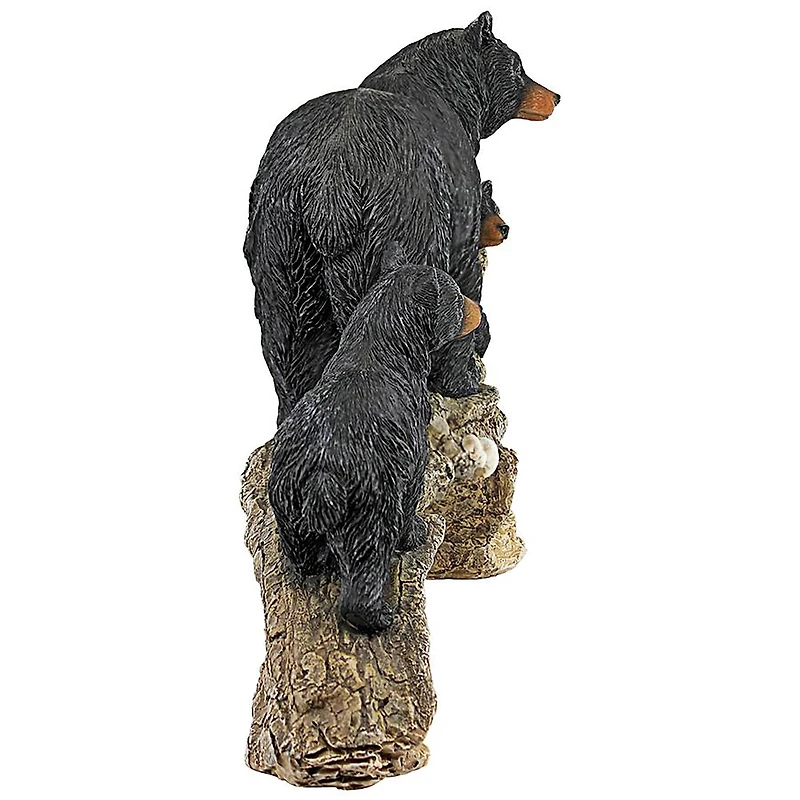 Design Toscano 16" Controlling the Cubs Mother Black Bear Statue