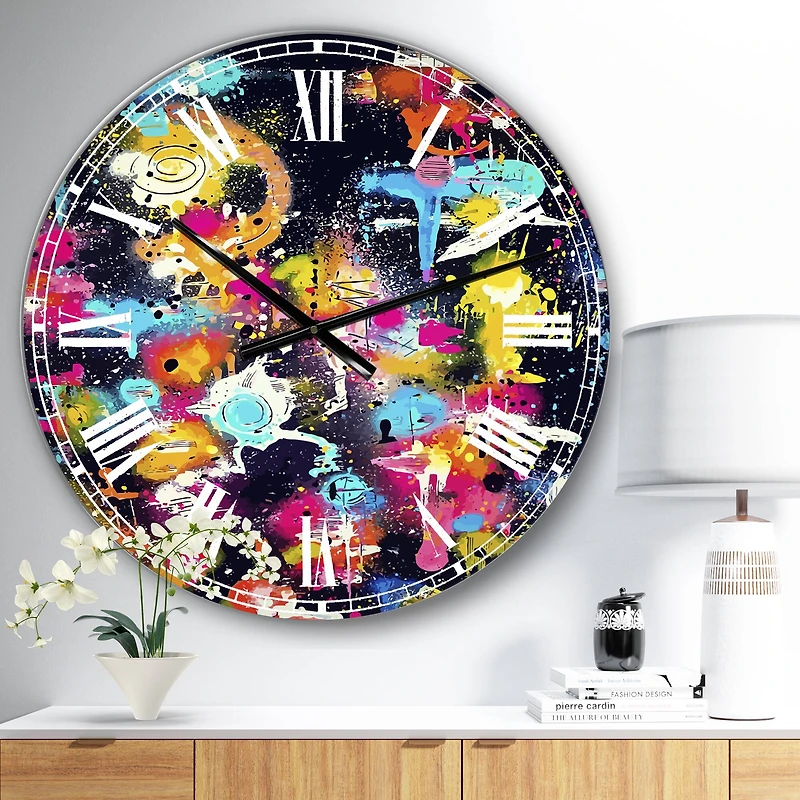 Designart the Lovers the Dreamers & Me Oversized Modern Wall Clock