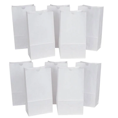 Rainbow® White Kraft Bags, 2 Packs of 50