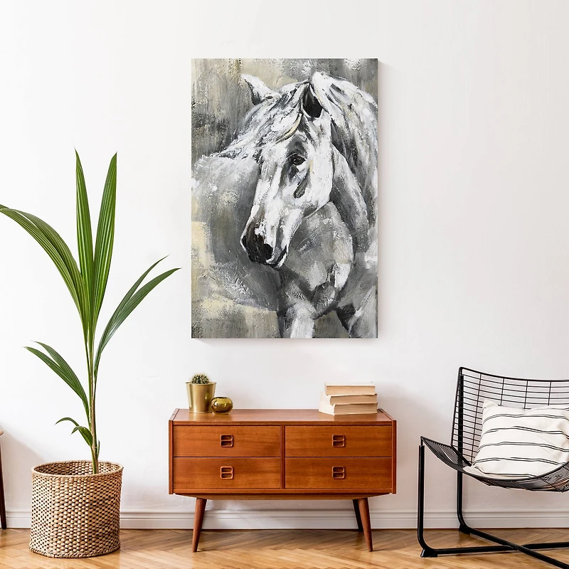 Homey Horse 24" x 36" Canvas Wall Art