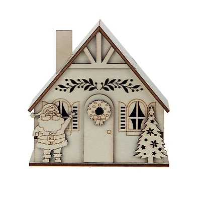 DIY LED Wood Village Santa House by Make Market®