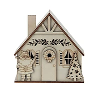 DIY LED Wood Village Santa House by Make Market®