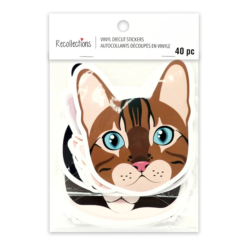 Cats Vinyl Die Cut Stickers by Recollections™