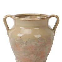 8.5" Green Terra Cotta Ceramic Vase by Ashland®