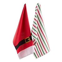 DII® Santa Belt Dishtowel Set