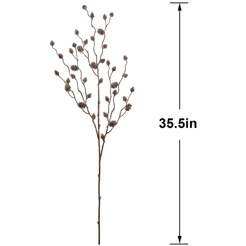 35.5" Mini Snowy Pinecone Stem by Ashland®