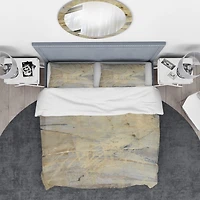 Designart 'Geometric Cream Block III' Geometric Bedding Set